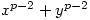 x^{p-2}+y^{p-2}