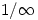 1/\infty