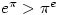 e^\pi>\pi^e