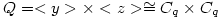 Q=&lt; y &gt; \times &lt; z &gt; \cong C_q \times C_q