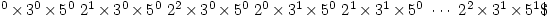 \2^0\times3^0\times5^0\
2^1\times3^0\times5^0\
2^2\times3^0\times5^0\
2^0\times3^1\times5^0\
2^1\times3^1\times5^0\
\cdots\
2^2\times3^1\times5^1\ \2^0\times3^0\times5^0\
2^1\times3^0\times5^0\
2^2\times3^0\times5^0\
2^0\times3^1\times5^0\
2^1\times3^1\times5^0\
\cdots\
2^2\times3^1\times5^1\