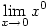 \displaystyle\lim_{x\to 0}x^0