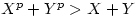 X^{p} + Y^{p}  &gt; X+Y 