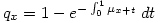 \displaymath q_x=1-e^{-\int^1_0\mu_{x+t}}\:dt