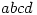 abcd