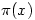 \pi(x)