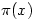 \pi(x)